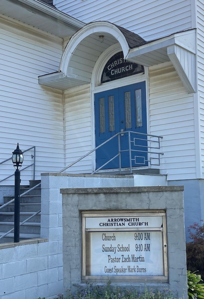 Arrowsmith Christian Church door